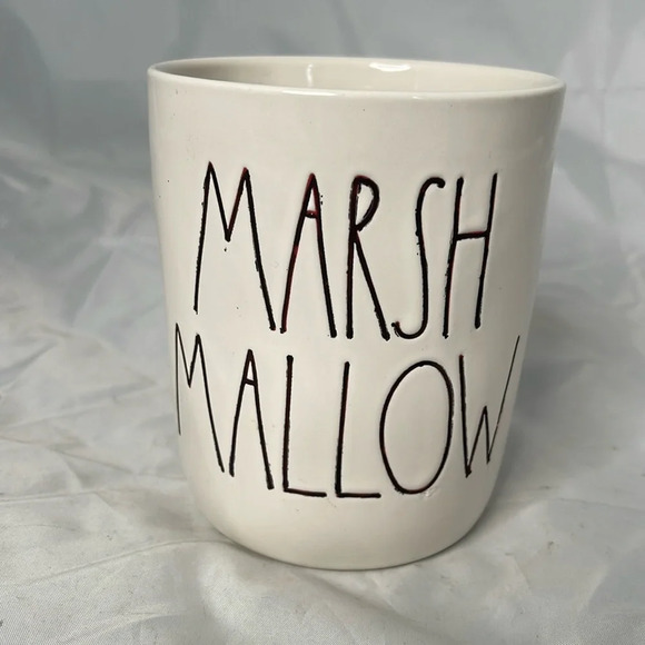 RAE DUNN Marshmallow Cannister Artisan Collection by Magenta White Black - Picture 7 of 7